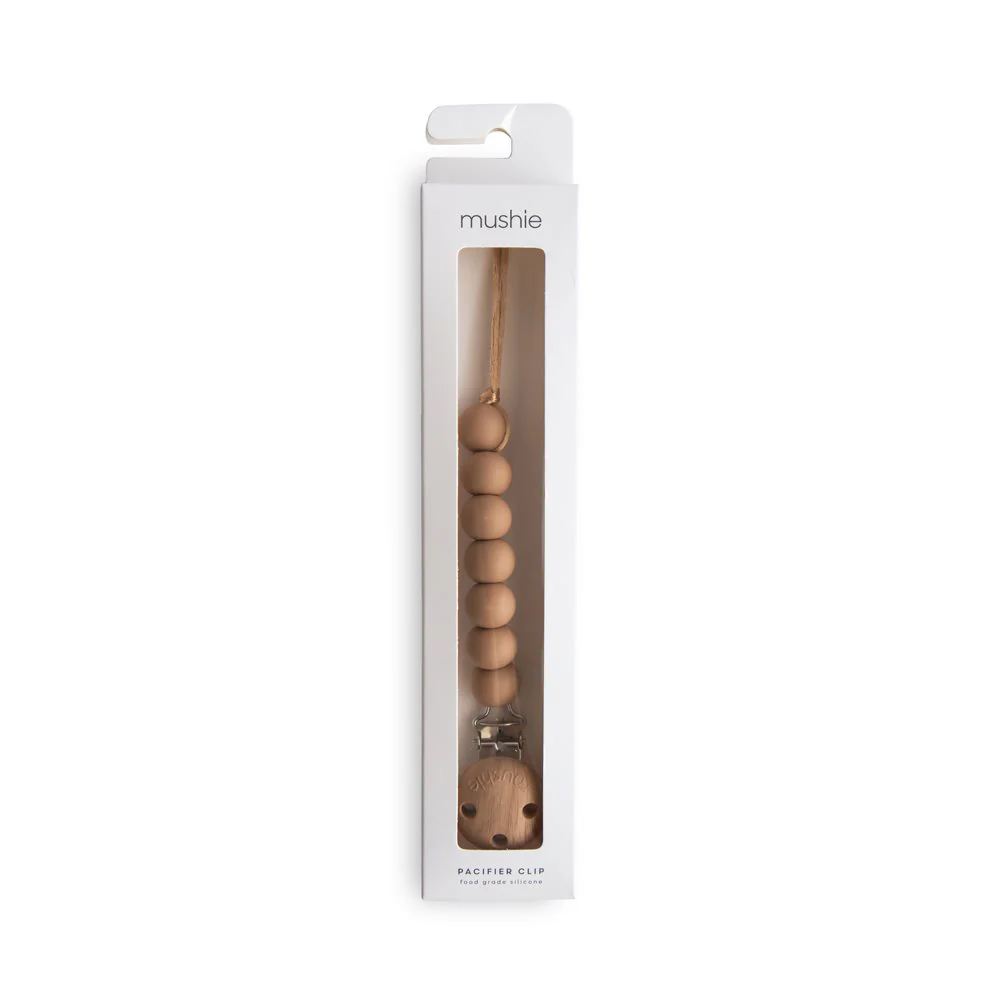 Mushie Schnullerkette 'Halo' Pale Taupe - Image 5