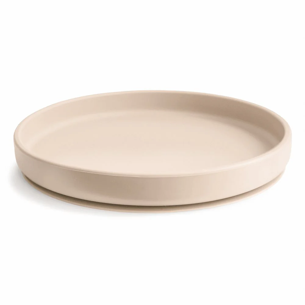 Mushie  Silikon Teller mit Saugnapf 'Classic' Shifting Sand - Image 3