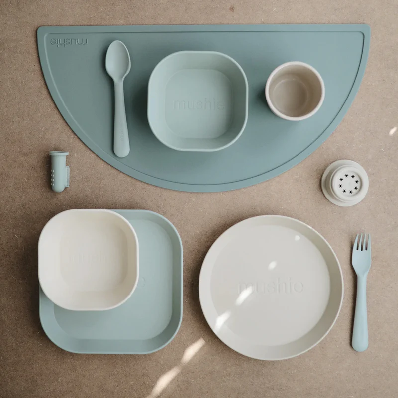 Mushie  Silikon Tischset   Cambridge Blue - Image 4