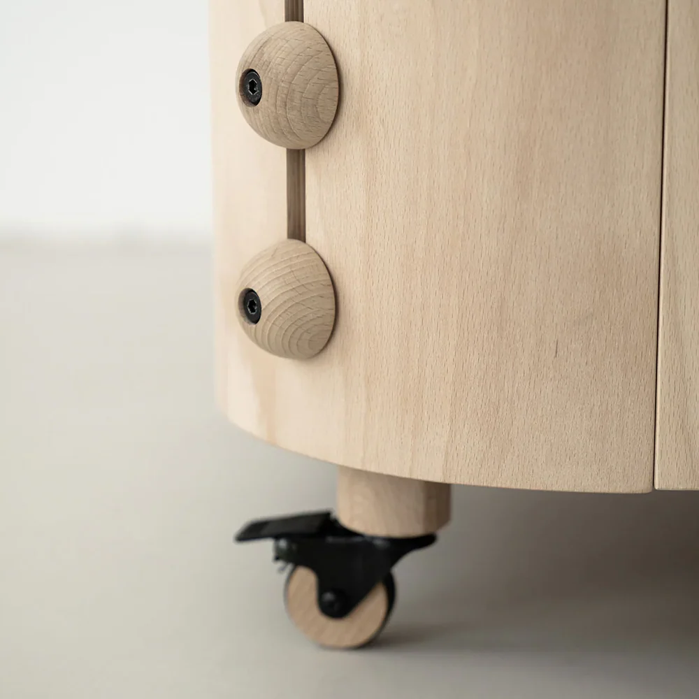 Nani Berlin 4er-Set Lenkrollen für das 4-in-1 mitwachsende Babybett - Image 2