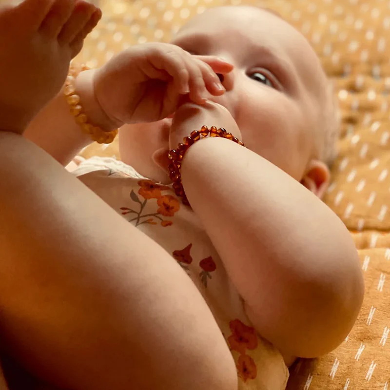 Nirrimis Bernstein Armband für Kinder Caramel - Image 2