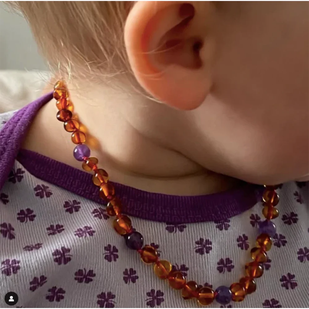 Nirrimis Bernsteinkette für Kinder Amethyst - Image 2