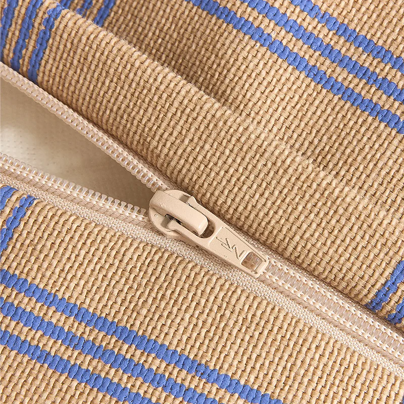 Nobodinoz Armchair Sitzsack 'Vibes' Brown Blue Windowpane - Image 3