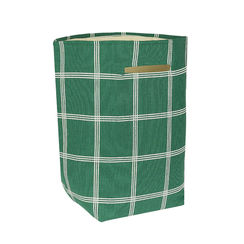 Nobodinoz  Aufbewahrungskorb 'Vibes'  Green White Windowpanel - Image 2