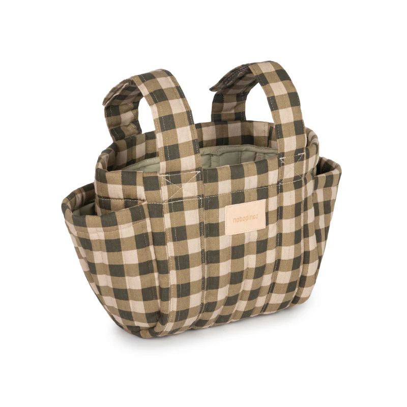 Nobodinoz  Kinderwagen Organizer 'Hyde Park'  Green Checks - Image 3