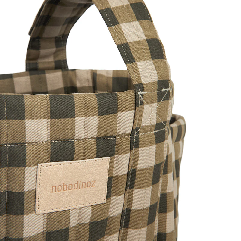 Nobodinoz  Kinderwagen Organizer 'Hyde Park'  Green Checks - Image 5