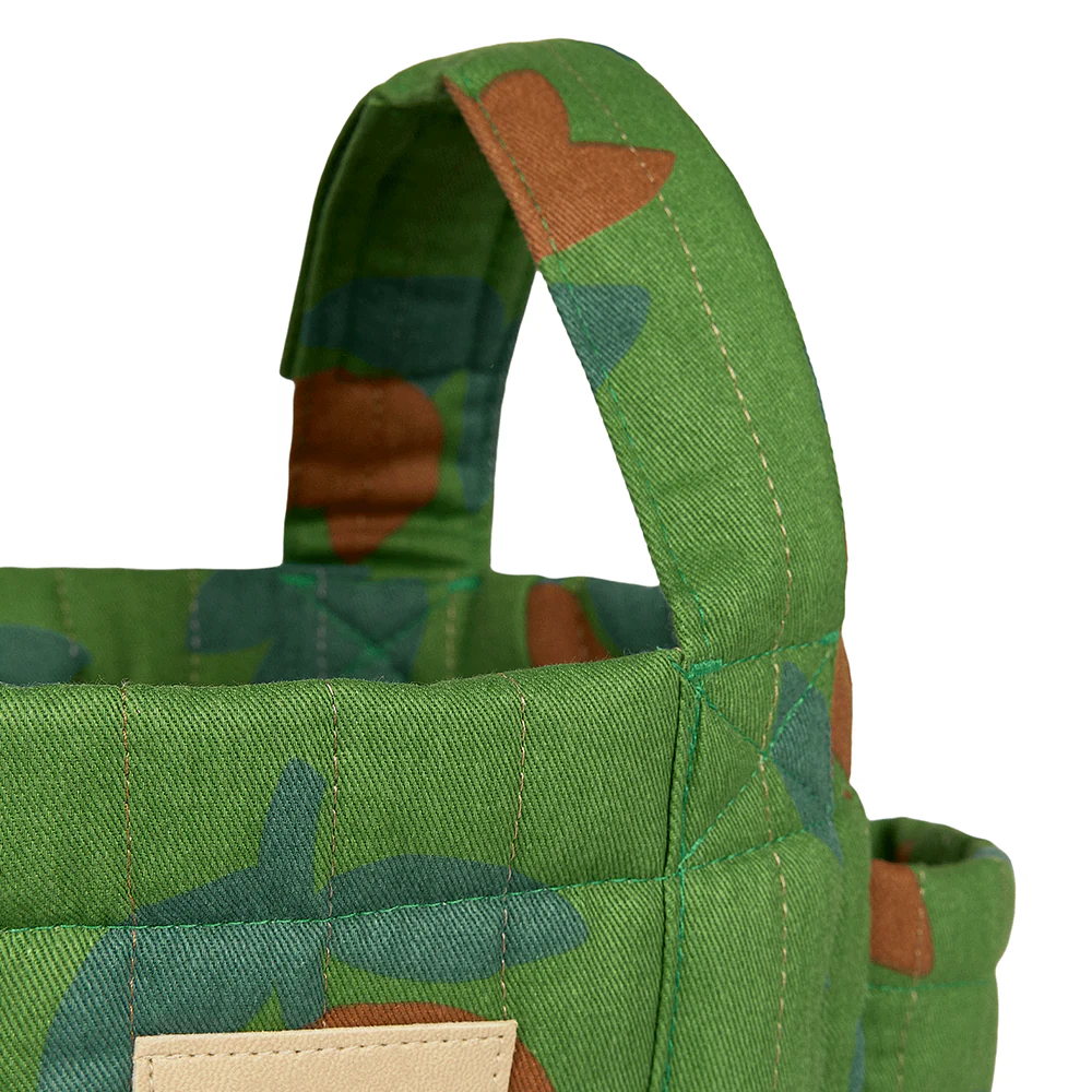 Nobodinoz Kinderwagen Organizer 'Hyde Park' Green Tulips - Image 4