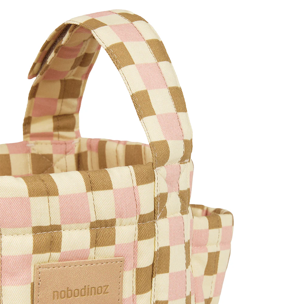 Nobodinoz Kinderwagen Organizer 'Hyde Park' Yellow Pink Mosaic - Image 4