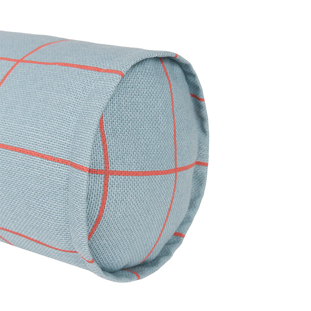Nobodinoz Kissen 'Vibes' Blue Red Grid - Image 3