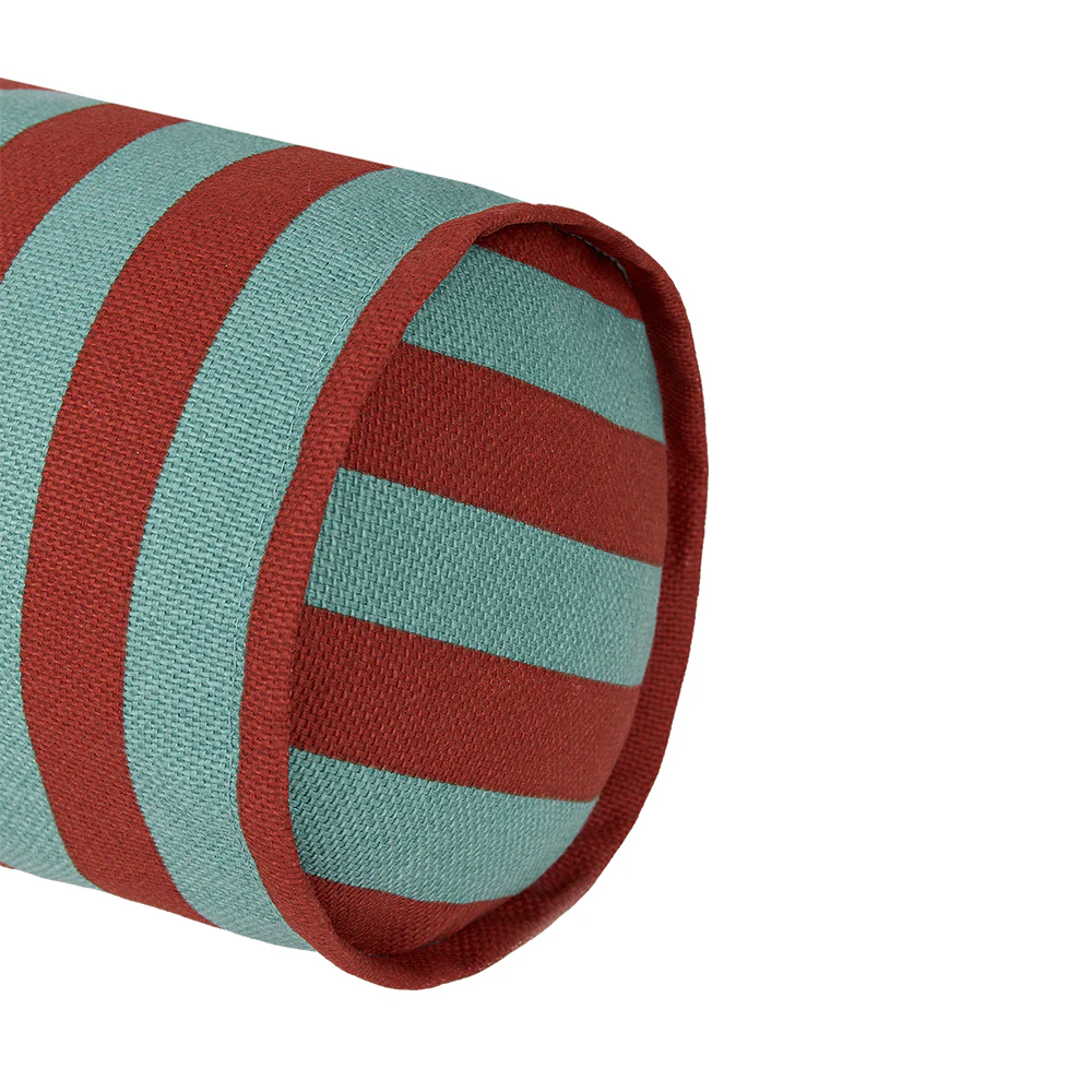 Nobodinoz Kissen 'Vibes' Red Teal Green Stripes - Image 3