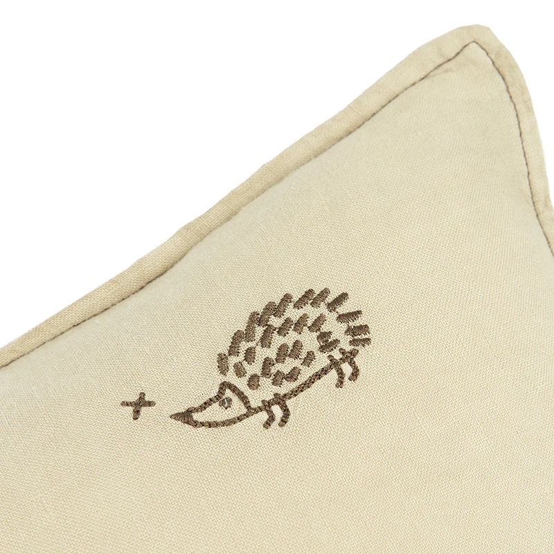 Nobodinoz Leinen Kissen mit Stickerei Green Tea - Image 2