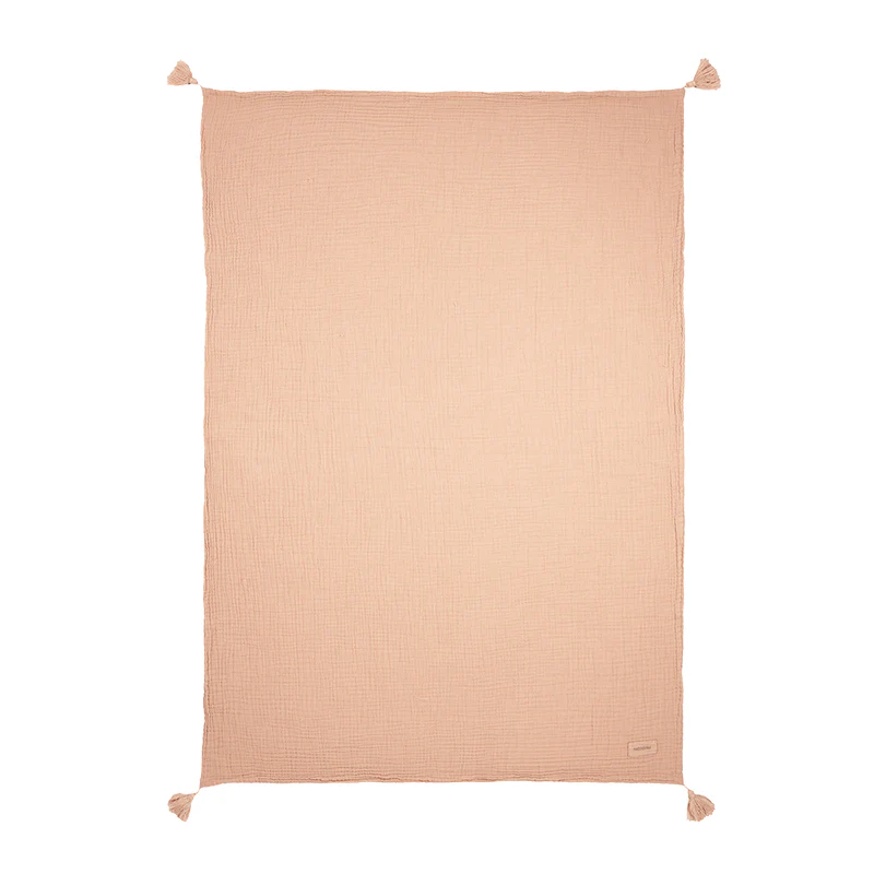 Nobodinoz Mulltuch Decke 'Wabi Sabi' Powder Pink - Image 4