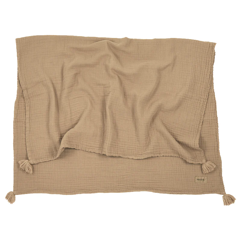 Nobodinoz  Mulltuch Decke 'Wabi Sabi'  Sesame - Image 3
