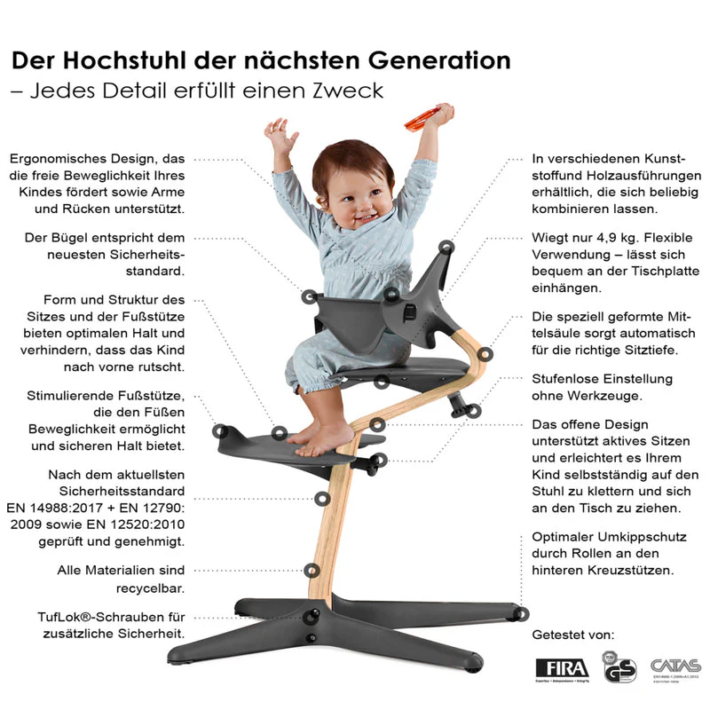 Stokke®  Hochstuhl Nomi®  Natural/White - Image 4