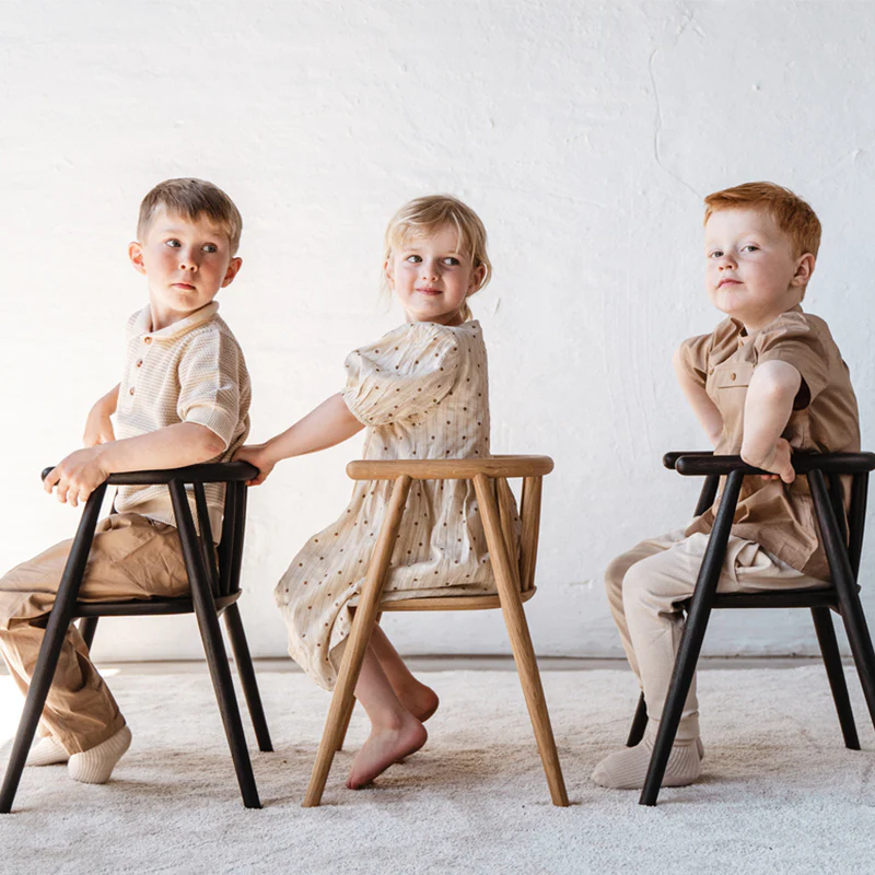 Oaklings  Kinderstuhl 'STORM'  Smoked Oak - Image 4