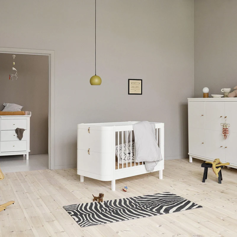 Oliver Furniture  Wood Mini+ Babybett inkl. Umbauset Juniorbett  Weiss - Image 5