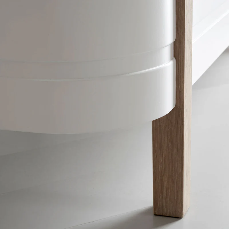 Oliver Furniture  Wood Mini+ Babybett inkl. Umbauset Juniorbett  Weiss/Eiche - Image 17