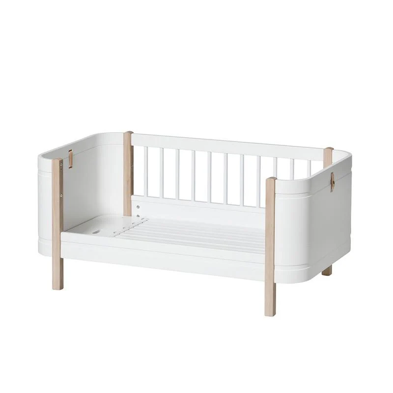 Oliver Furniture  Wood Mini+ Babybett inkl. Umbauset Juniorbett  Weiss/Eiche - Image 18