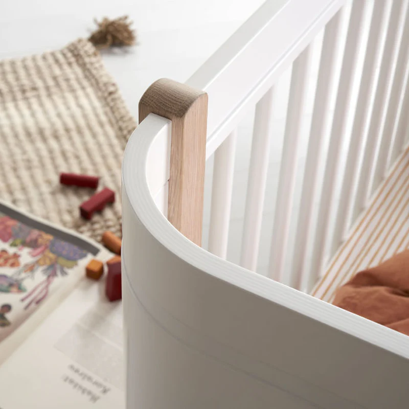 Oliver Furniture  Wood Mini+ Babybett inkl. Umbauset Juniorbett  Weiss/Eiche - Image 20