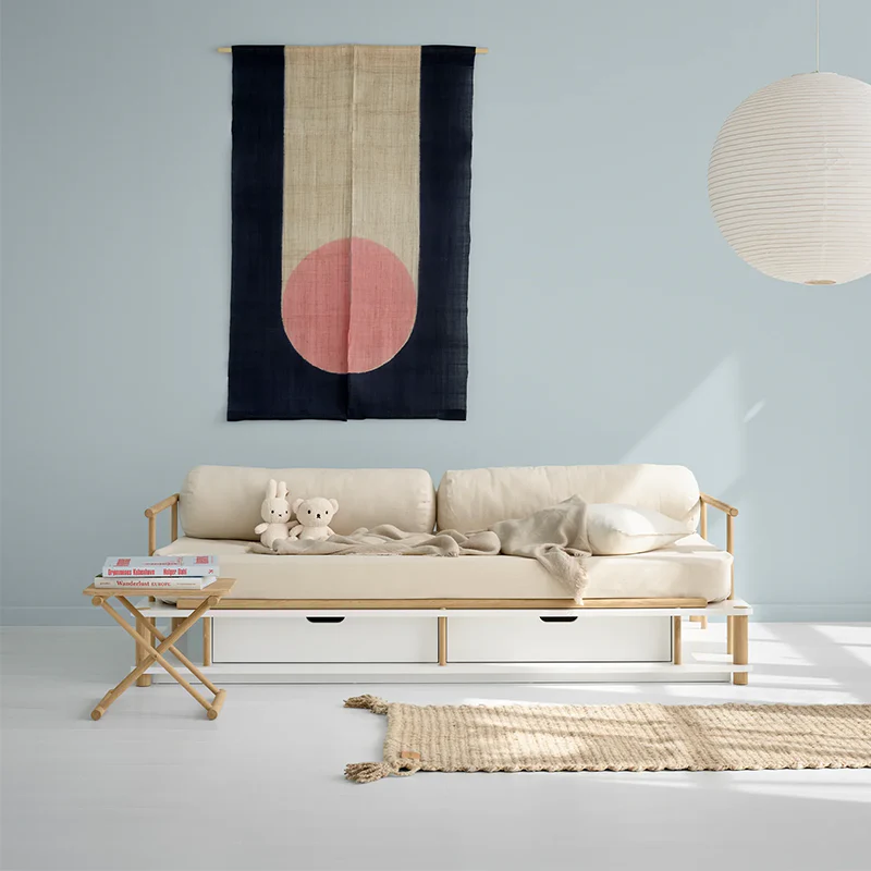 Oliver Furniture Bettsofa 'Camp' 90 x 180 cm  Weiss/Eiche - Image 2