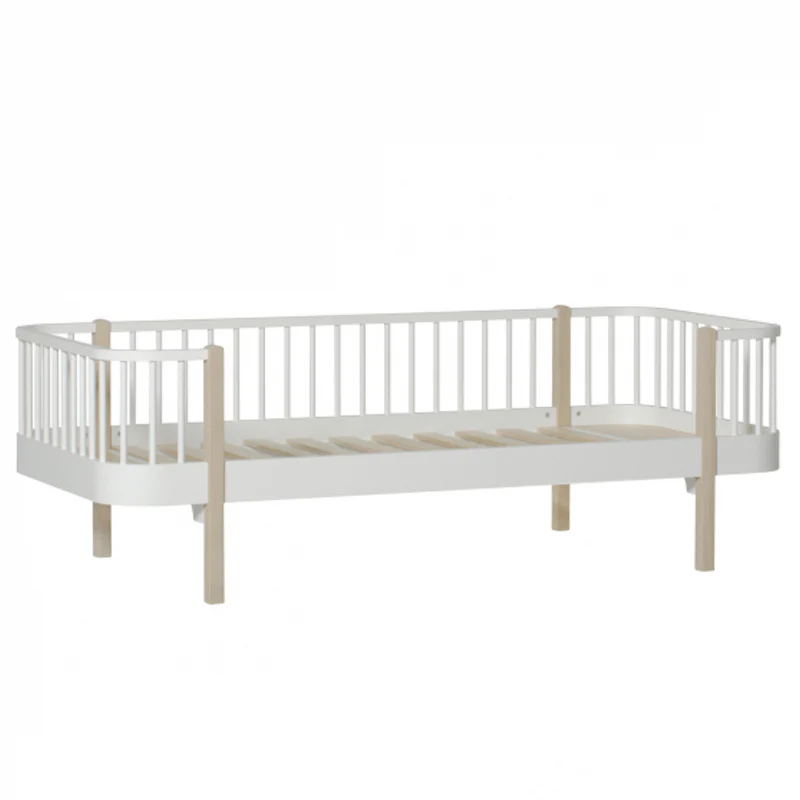 Oliver Furniture  Original Bettsofa Wood 90 x 200 cm  Weiss/Eiche - Image 3
