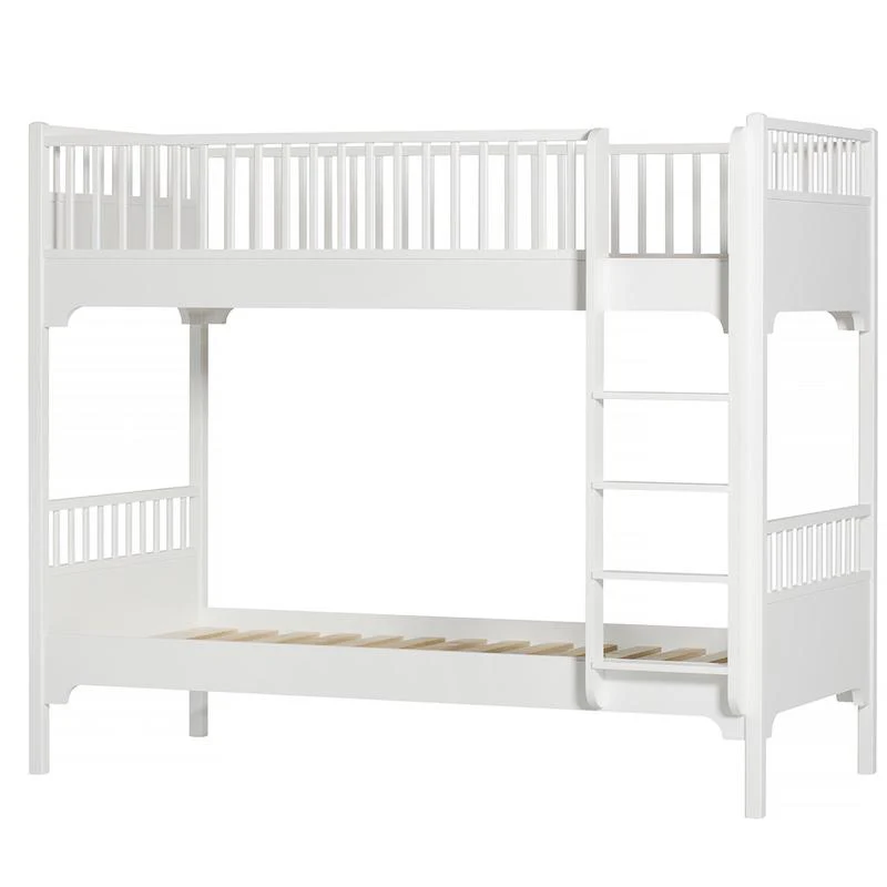 Oliver Furniture  Seaside Classic Etagenbett 90 x 200 cm m. gerader Leiter  Weiss - Image 3
