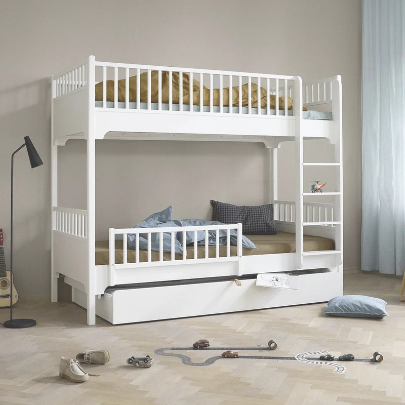 Oliver Furniture  Seaside Classic Etagenbett 90 x 200 cm m. gerader Leiter  Weiss - Image 4