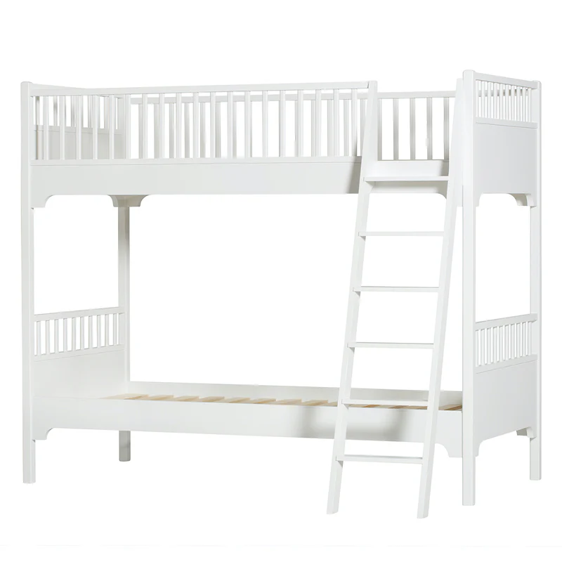 Oliver Furniture  Seaside Classic Etagenbett 90 x 200 cm m. schräge Leiter  Weiss - Image 3