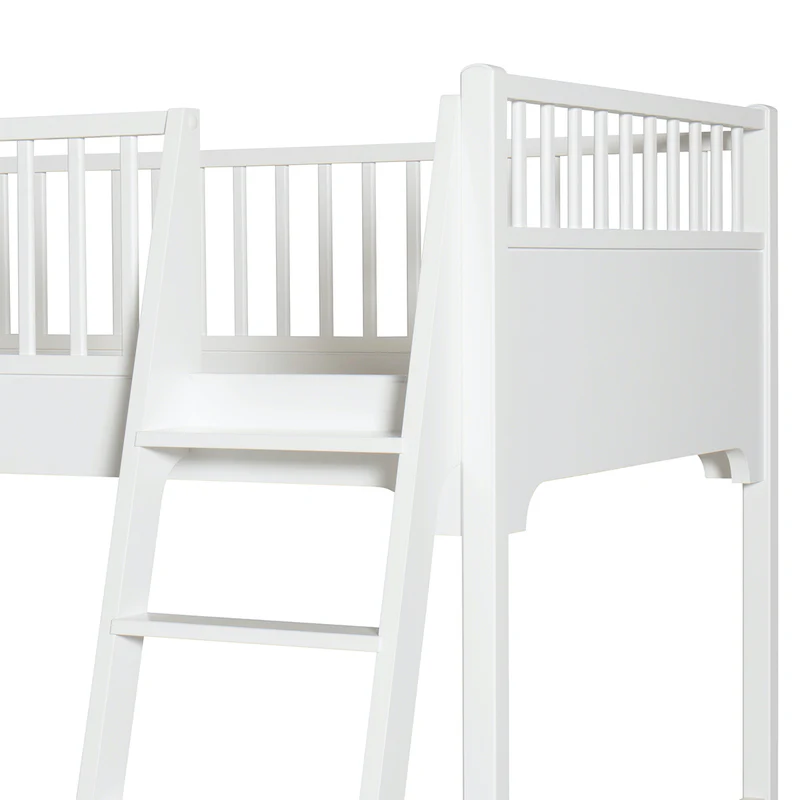 Oliver Furniture  Seaside Classic Etagenbett 90 x 200 cm m. schräge Leiter  Weiss - Image 5