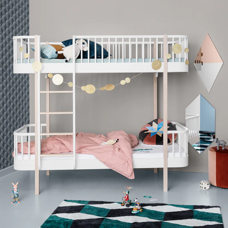 Oliver Furniture  Original Etagenbett Wood 90 x 200 cm  Weiss/Eiche - Image 10