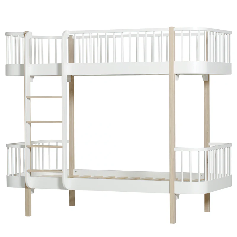 Oliver Furniture  Original Etagenbett Wood 90 x 200 cm  Weiss/Eiche - Image 3