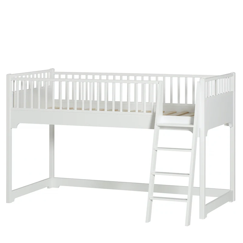 Oliver Furniture  Seaside Classic Halbhohes Hochbett 90 x 200 cm  Weiss - Image 3