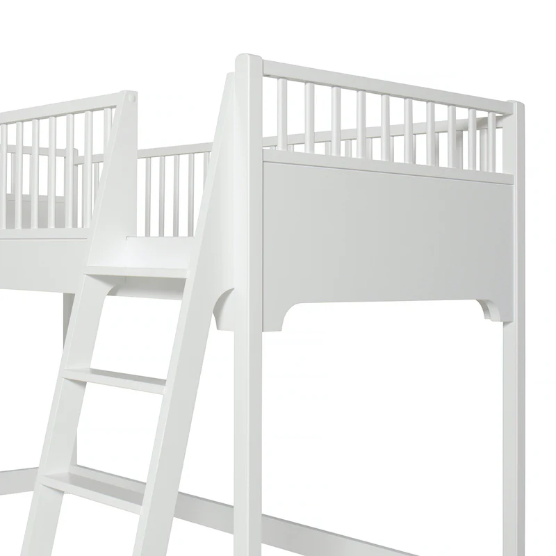 Oliver Furniture  Seaside Classic Halbhohes Hochbett 90 x 200 cm  Weiss - Image 4