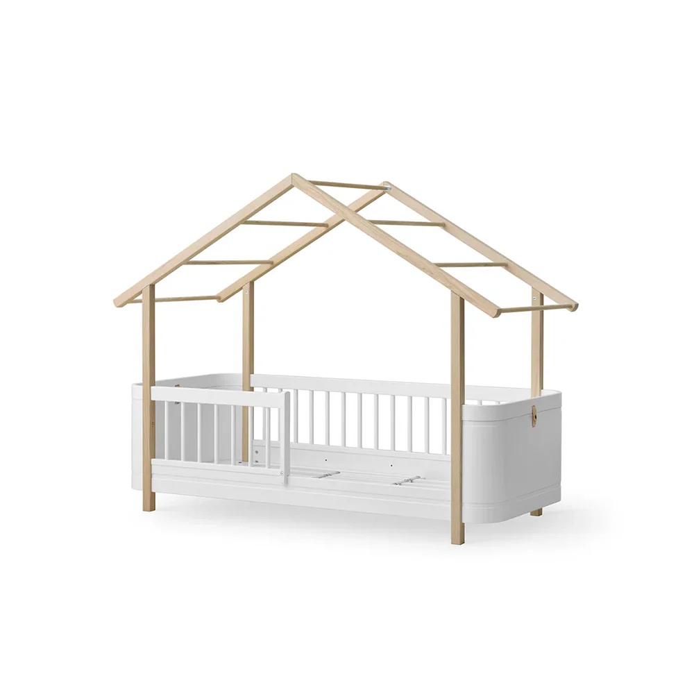 Oliver Furniture  Wood Mini+ Hausbett Weiss/Eiche - Image 3