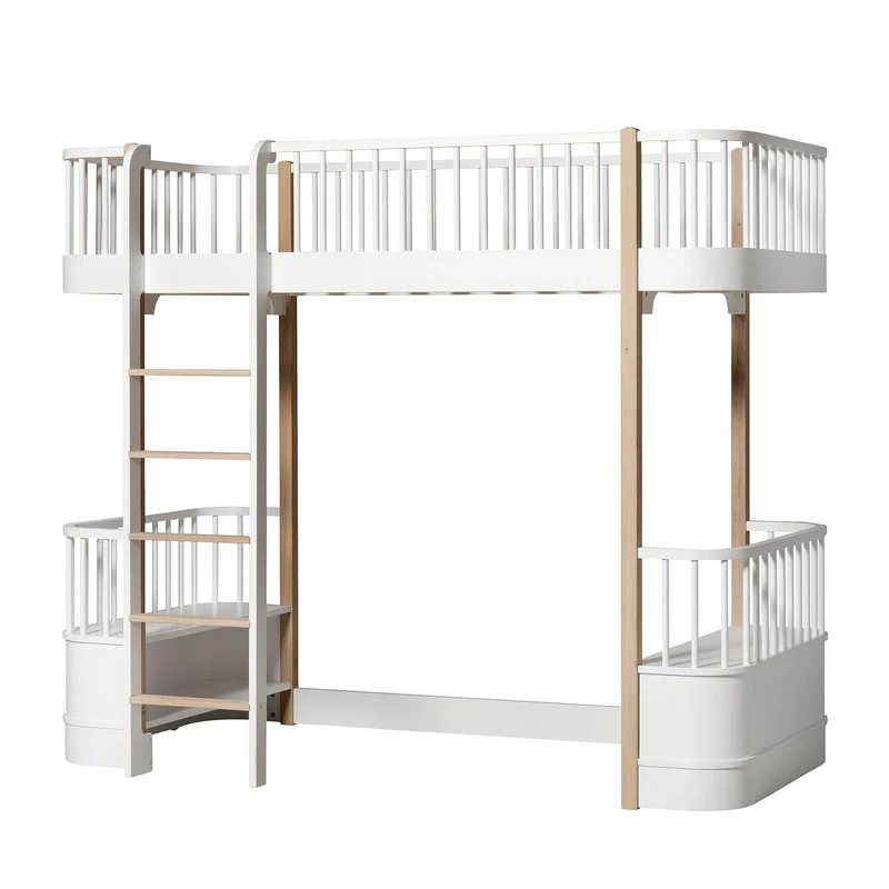 Oliver Furniture  Original Hochbett Wood 90 x 200 cm  Weiss/Eiche - Image 3