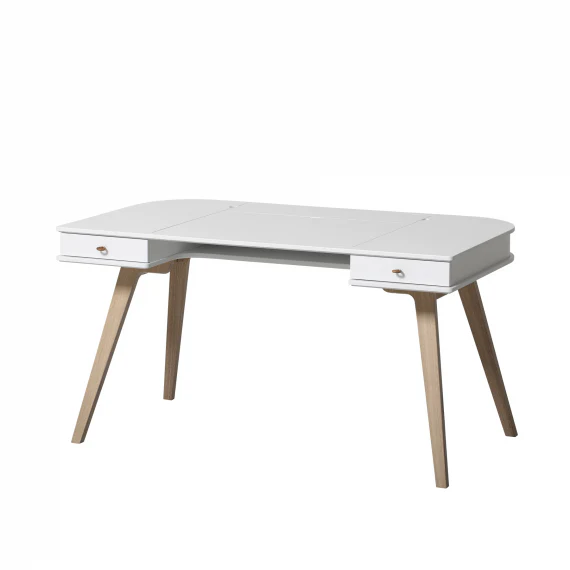 Oliver Furniture  Kinder Schreibtisch Wood 66cm & Armlehnstuhl Set  Weiss/Eiche - Image 5