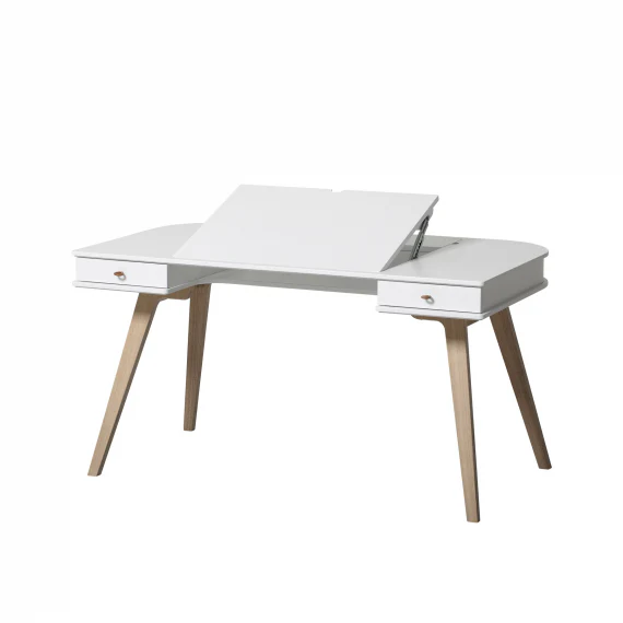 Oliver Furniture  Kinder Schreibtisch Wood 66cm & Armlehnstuhl Set  Weiss/Eiche - Image 7