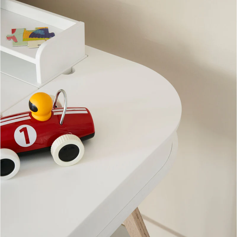 Oliver Furniture  Kinder Schreibtisch Wood 66cm  Weiss/Eiche - Image 4