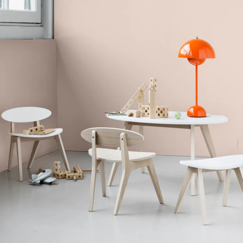 Oliver Furniture  Kindertisch Wood 'PingPong'  Weiss/Eiche - Image 9