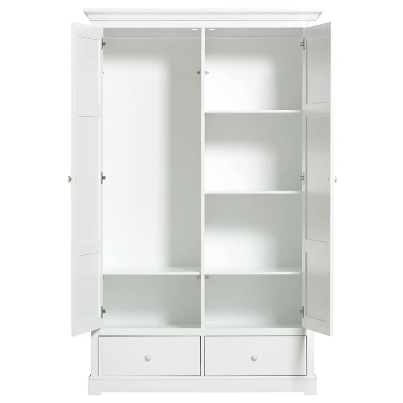Oliver Furniture  Seaside Kleiderschrank 2-türig  Weiss - Image 4