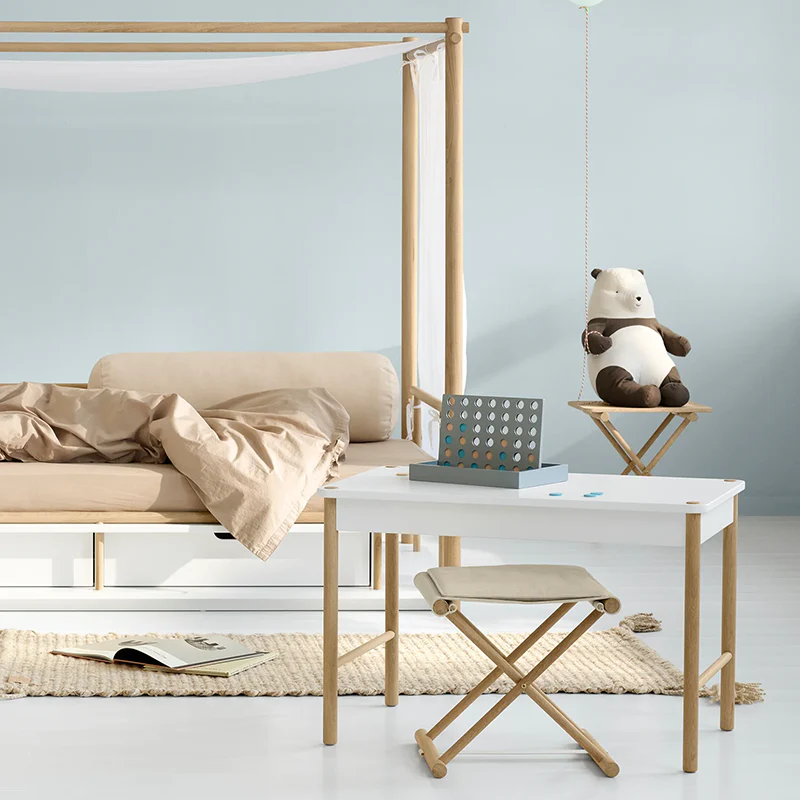 Oliver Furniture  Kleinkinder Hocker 'Camp' Eiche/Ungefärbt - Image 3