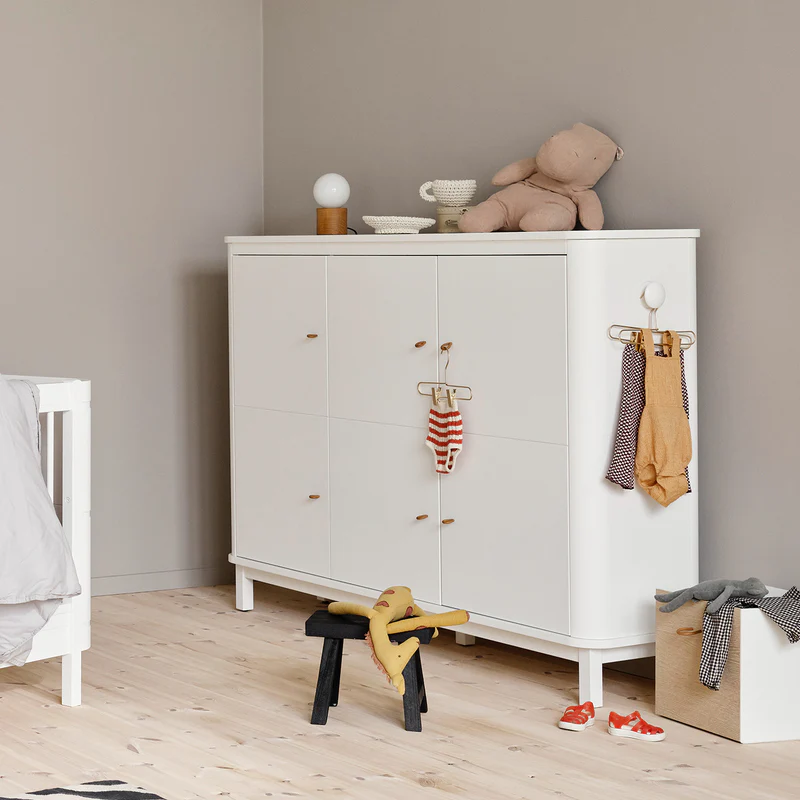Oliver Furniture  Wood Multi-Schrank 3-türig  Weiss - Image 4