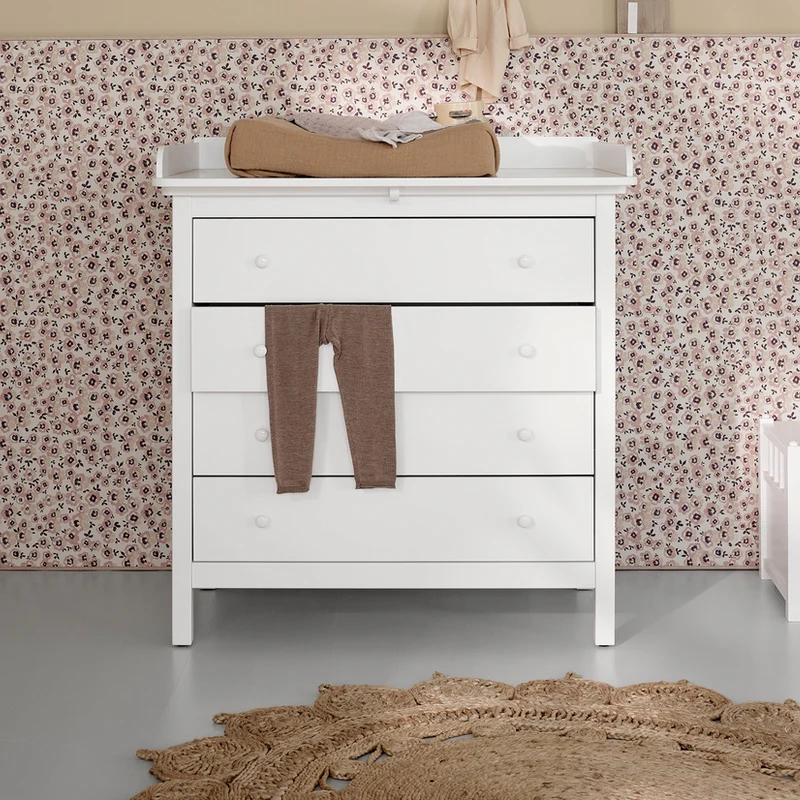 Oliver Furniture  Seaside Wickelkommode mit 4 Schubladen  Weiss - Image 2