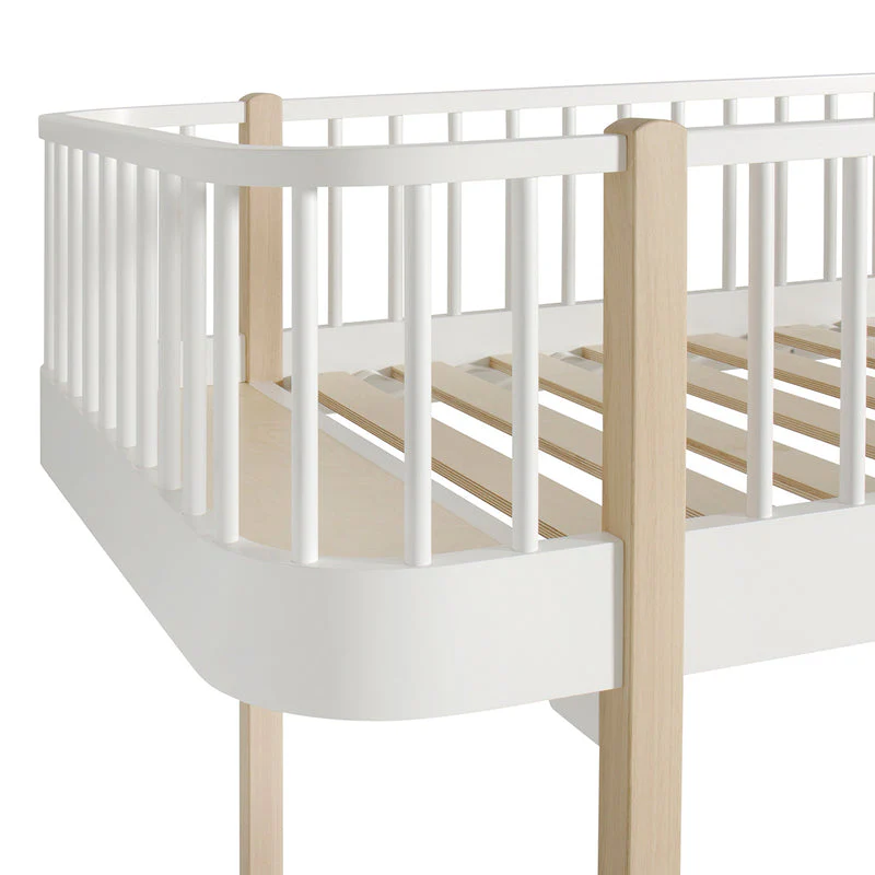 Oliver Furniture  Original halbhohes Etagenbett Wood 90 x 200 cm  Weiss/Eiche - Image 4