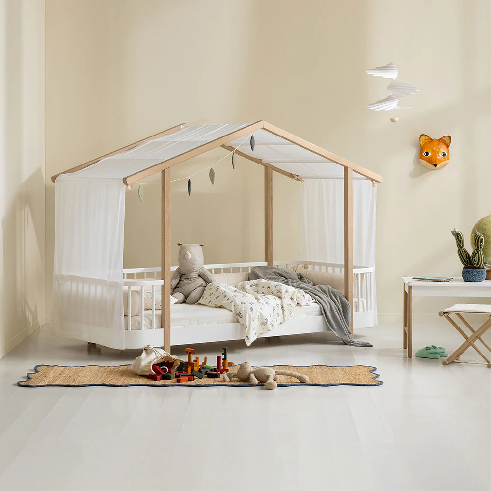 Oliver Furniture  Original Hausbett Wood 90 x 200 cm  Weiss/Eiche - Image 2