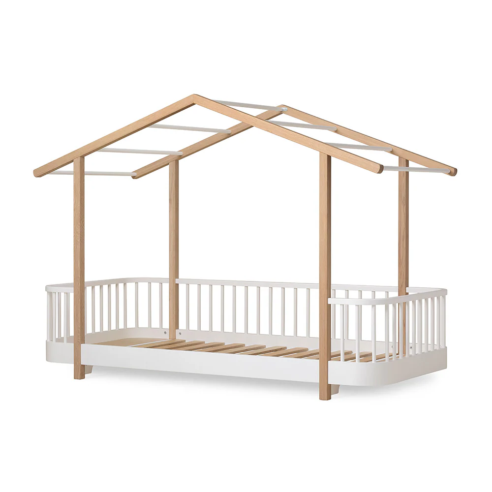 Oliver Furniture  Original Hausbett Wood 90 x 200 cm  Weiss/Eiche - Image 3