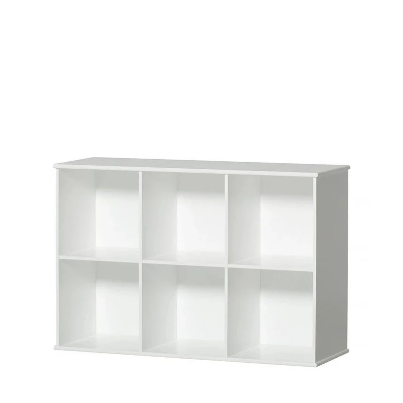 Oliver Furniture  Wood Standregal 3x2 Fächer m. Sockel  Weiss - Image 4