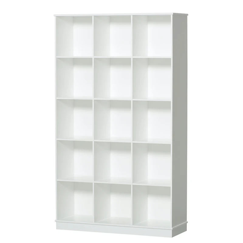 Oliver Furniture  Wood Standregal 3x5 Fächer m. Sockel  Weiss - Image 3