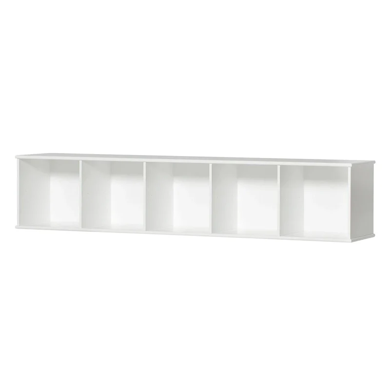 Oliver Furniture  Wood Standregal 5x1 Fächer m. Sockel  Weiss - Image 3