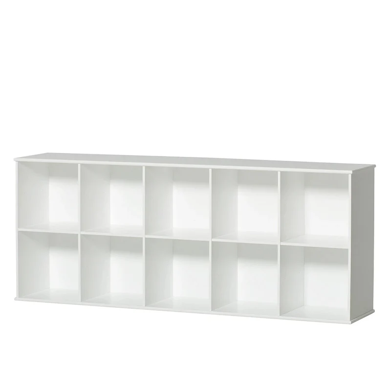 Oliver Furniture  Wood Standregal 5x2 Fächer m. Sockel  Weiss - Image 3